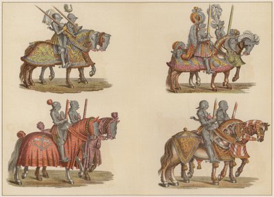 Chevaliers à cheval - Hans (after) Burgkmair