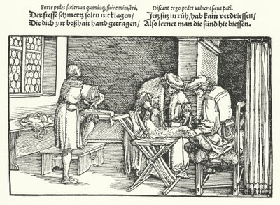 Ulcères ou plaies aux jambes - Hans (after) Burgkmair