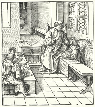 Maximilien recevant des instructions - Hans (after) Burgkmair