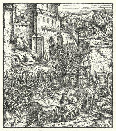 La Capture de la Ville de Tongres - Hans (after) Burgkmair