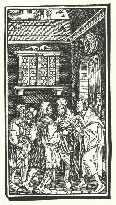 Gravure de De Remediis Utriusque Fortunae (Remèdes pour la Fortune Bonne et Mauvaise) de Pétrarque - Hans (after) Burgkmair