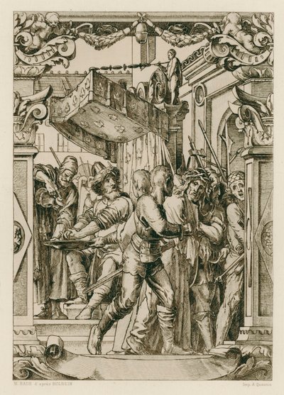 Jésus-Christ, Pilate se lavant les mains - Hans (after) Holbein the Younger