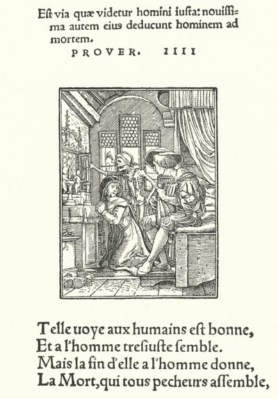 La Chanoinesse, ou Nonne (gravure) - Hans (after) Holbein the Younger