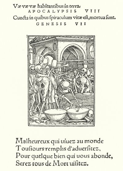 La Maison des morts (gravure) - Hans (after) Holbein the Younger