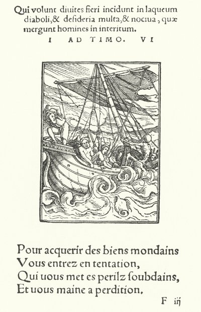 Le Marin dans une tempête - Hans (after) Holbein the Younger