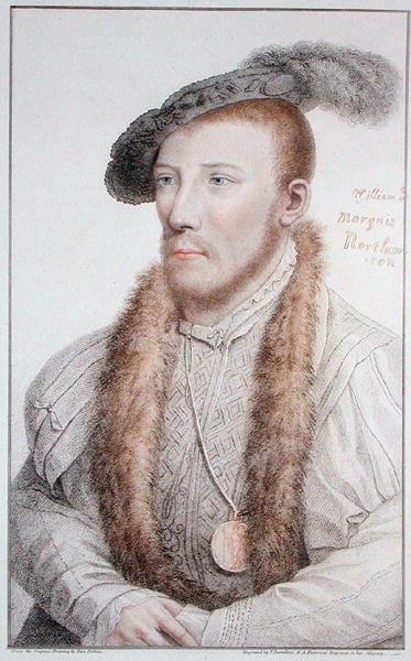 William Parr (1513-71) Marquis de Northampton, gravé par Francesco Bartolozzi 1796 - Hans (after) Holbein the Younger
