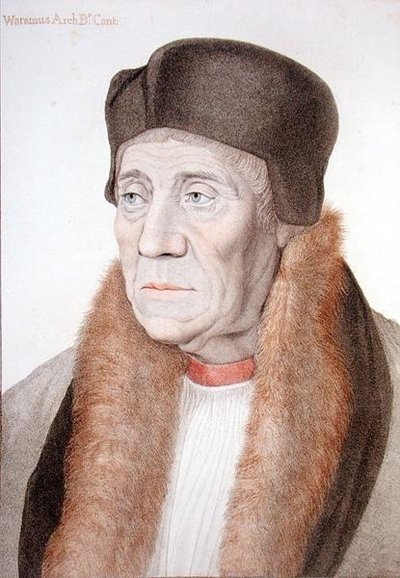 William Warham (1450-1532) gravé par Francesco Bartolozzi (1727-1815) (gravure) - Hans (after) Holbein the Younger