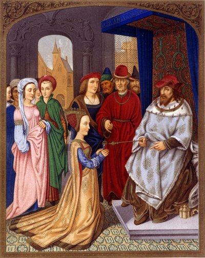 La reine de Saba devant Salomon (détail) - Hans (attr.to) Memling