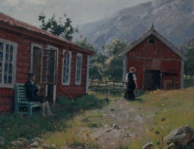 Cour de ferme, Norvège occidentale - Hans Andreas Dahl