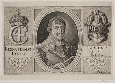 Christian IV. Illustration de Peder Vinstrup, "Den danske Hornblæser", 1644 - Hans Andreas Greys