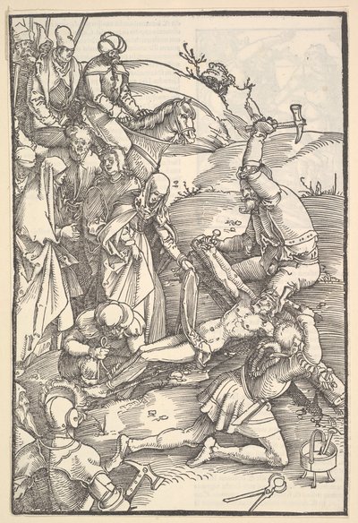 Christ cloué sur la croix, verso : Christ cloué sur la croix, du Speculum Passionis Dom..., 1507 - Hans Baldung