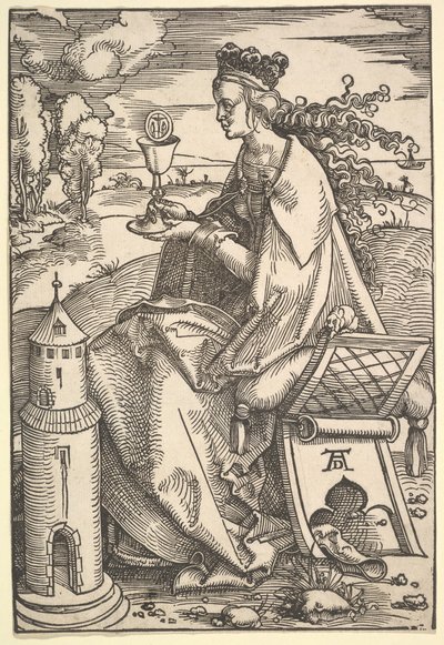 Sainte Barbe, vers 1505 - Hans Baldung