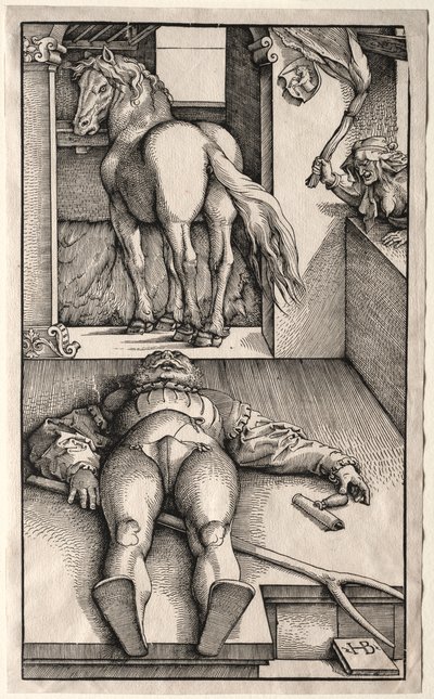 Le Cavalier ensorcelé, 1544-45 - Hans Baldung