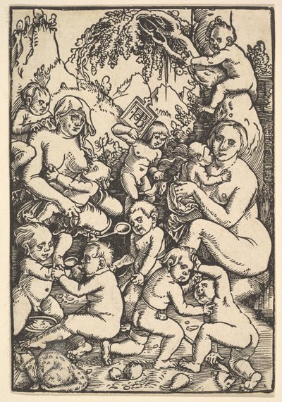 Deux mères avec enfants Die Kinderaue, vers 1512 - Hans Baldung