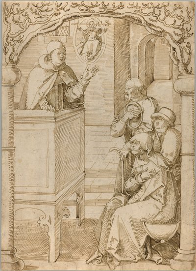 Un moine qui prêche - Hans Baldung Grien