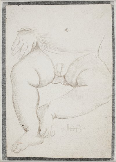 Estomac, genoux, jambe et une main avec bracelet d
