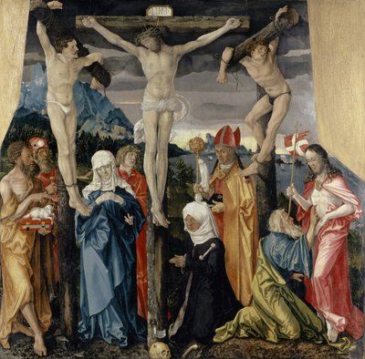 Christ crucifié avec les voleurs, les saints et une donatrice, 1512 - Hans Baldung Grien