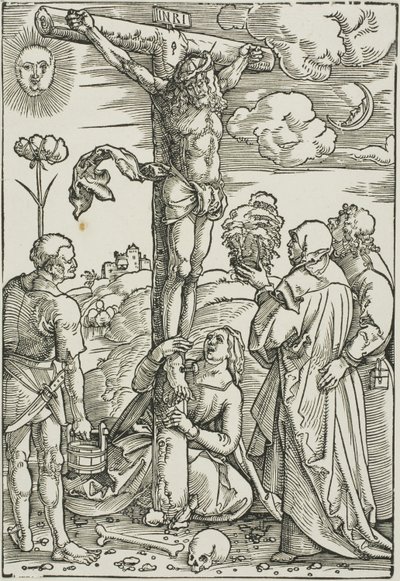 Le Christ en croix avec Marie, Jean, la Madeleine et Étienne - Hans Baldung Grien