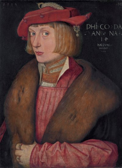 French : Le comte palatin Philippe le Guerrier Comte Philip Bellicosus - Hans Baldung Grien