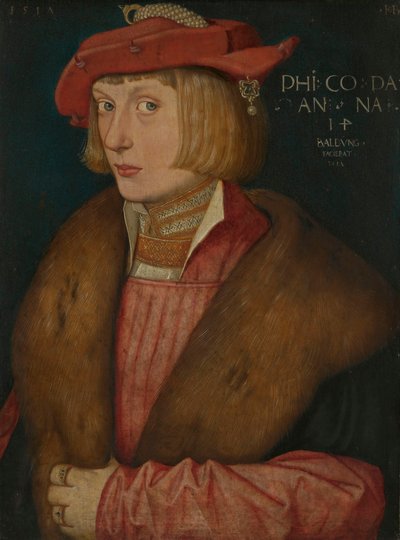 French : Le comte palatin Philippe le Guerrier Comte Philip Bellicosus - Hans Baldung Grien
