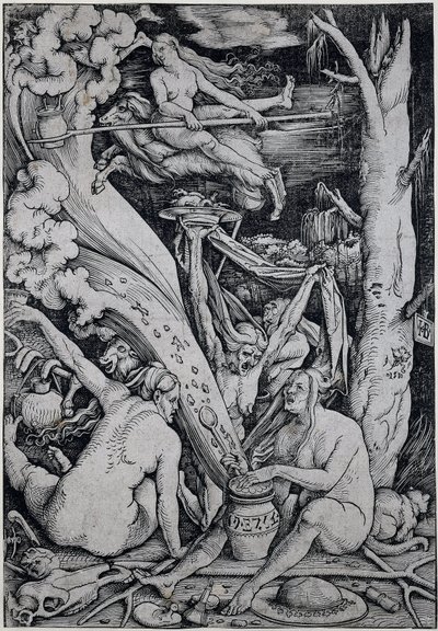 Sorcières jetant des sorts pendant un sabbat - Hans Baldung Grien