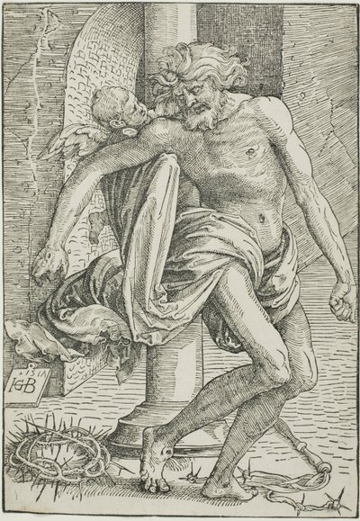 Homme de douleurs devant la colonne - Hans Baldung Grien
