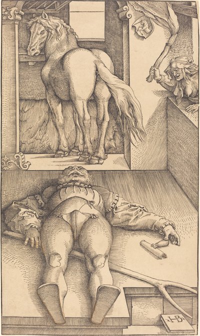 Le Cavalier Ensorcelé - Hans Baldung Grien