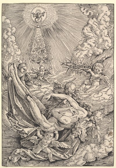 Le corps du Christ porté par des anges vers le ciel, 1516 - Hans Baldung Grien
