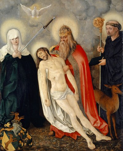 La Sainte Trinité entre Notre-Dame des Douleurs et Saint Gilles, vers 1513-16 - Hans Baldung Grien