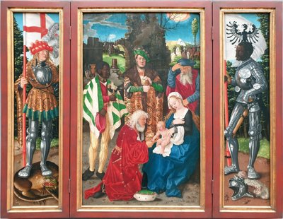 Retable des Trois Rois
A gauche : Saint Georges
Au milieu : L