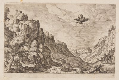 Planche 13, tirée de Paysages avec scènes de l