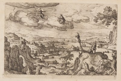 Planche 25, tirée de Paysages avec scènes de l