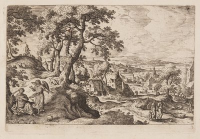 Planche 3, tirée de Paysages avec scènes de l