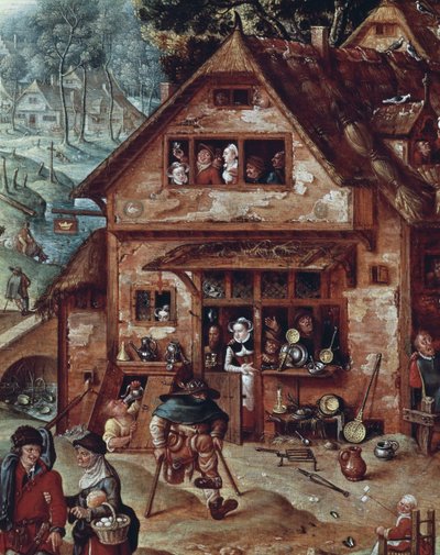 Taverne, (détail) - Hans Bol