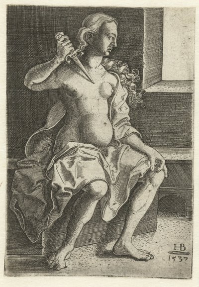 Lucrèce se poignarde - Hans Brosamer