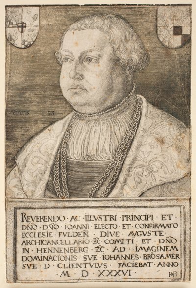 Portrait de Johann von Henneberg - Hans Brosamer