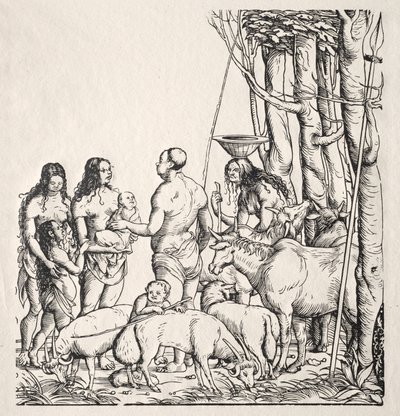 Hottentots avec troupeau - Hans Burgkmair