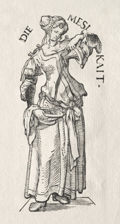 Les sept vertus : Tempérance - Hans Burgkmair