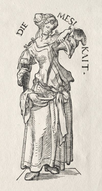 Les Sept Vertus : Tempérance - Hans Burgkmair