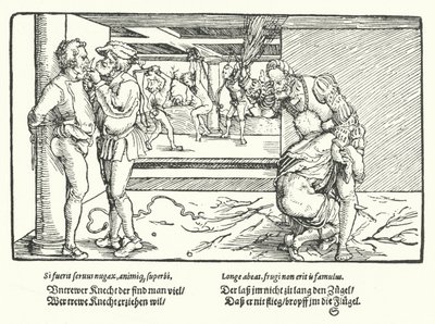 La punition des serviteurs - Hans Burgkmair