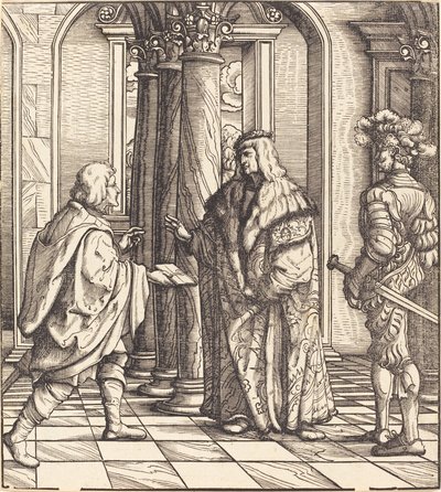 Un message concernant le mariage du roi blanc - Hans Burgkmair I