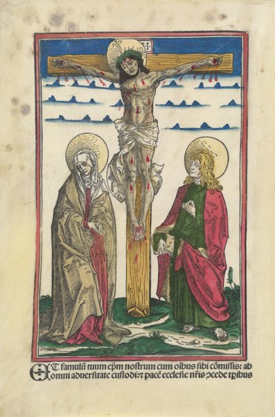 Le Christ en croix avec la Vierge et Saint Jean - Hans Burgkmair I