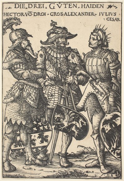 Hector, Alexandre et Jules César - Hans Burgkmair I
