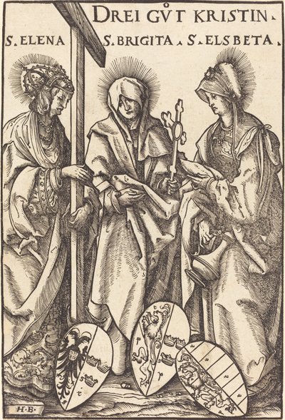Sainte Hélène, Sainte Brigitte et Sainte Élisabeth - Hans Burgkmair I