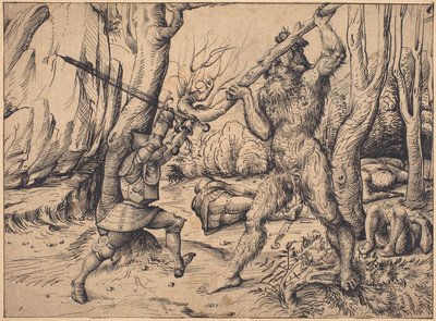 Le Combat dans la forêt - Hans Burgkmair I