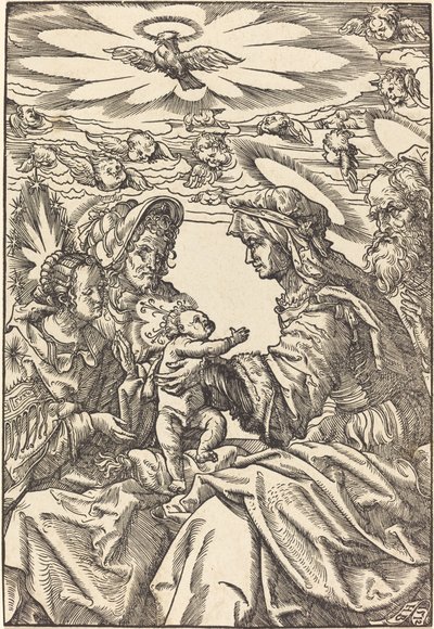 La Sainte Famille avec Sainte Anne et Saint Joachim - Hans Burgkmair I