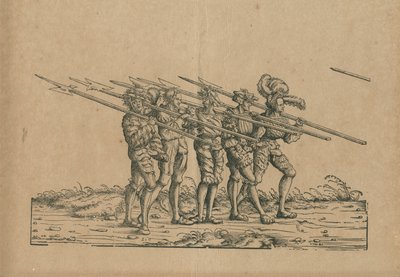 Escrimeur avec hallebardes - Hans Burgkmair der Ältere