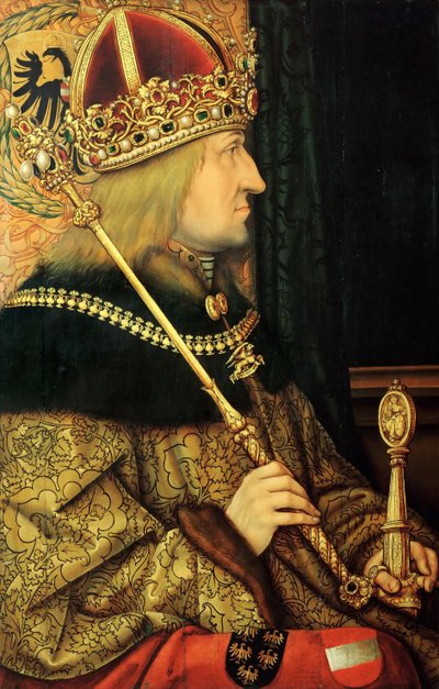 Portrait de Frédéric III 1415-1493, Saint-Empereur romain, fin du 15ème siècle - Hans Burgkmair the Elder
