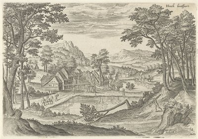 Vue de Bosvoorde (Hooch bootffoort, Vues des environs de Bruxelles) - Hans Collaert (I)