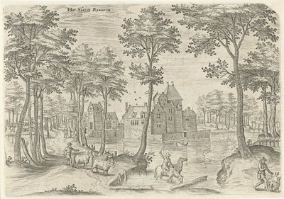 Vue du Château de Rivieren - Hans Collaert (I)